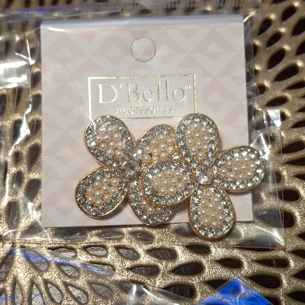 D' Bello Gold and Green Earrings Sets